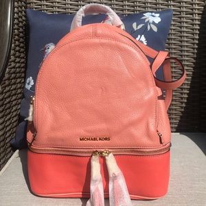 BNWT! Michael Kors Rhea Zip Backpack